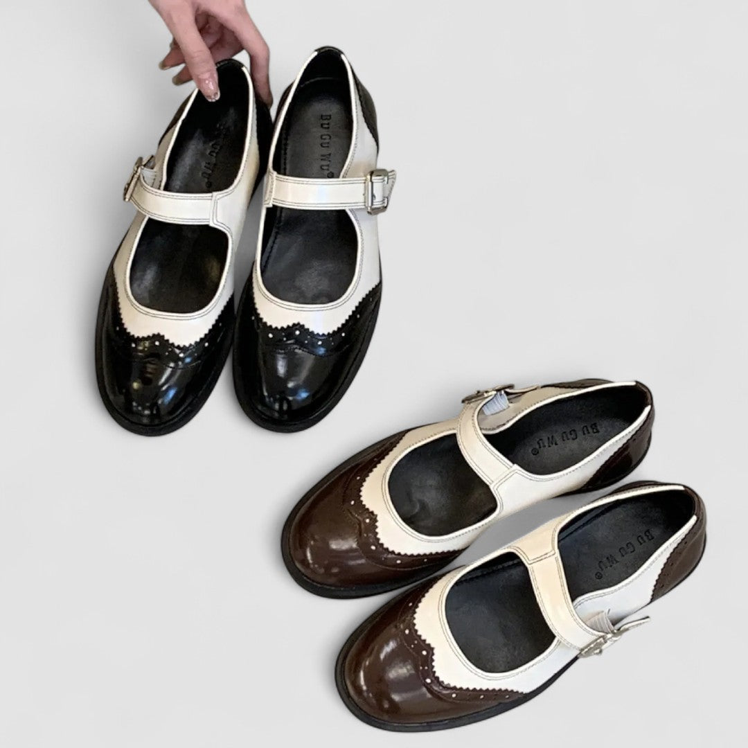 Claudine | Chaussures Mary Jane bicolore rétro femme