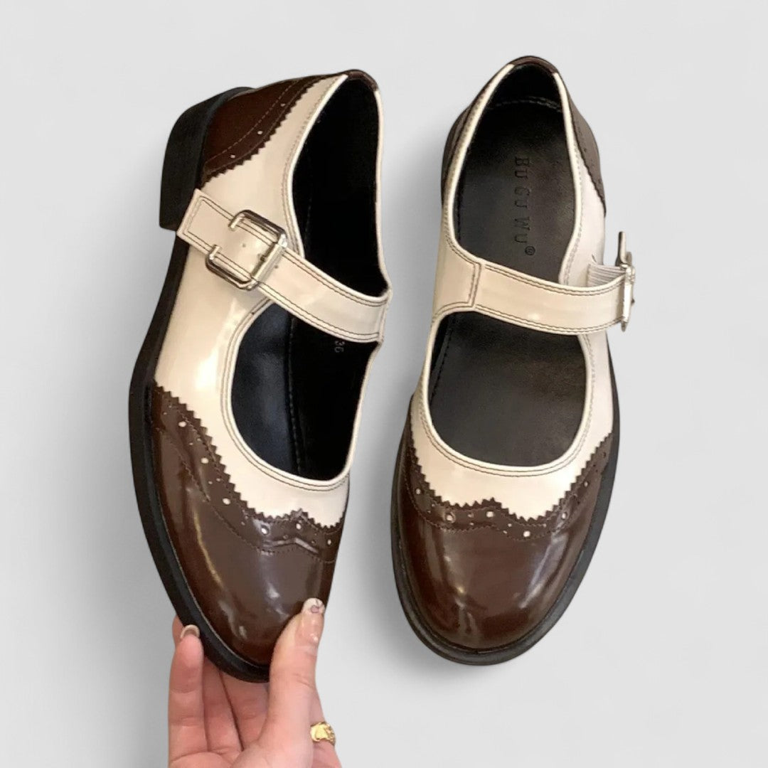 Claudine | Chaussures Mary Jane bicolore rétro femme