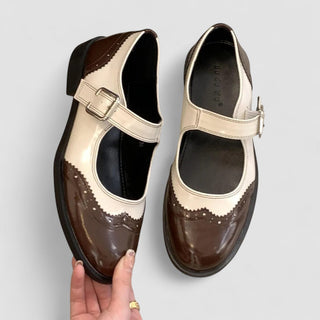 Claudine | Chaussures Mary Jane bicolore rétro femme