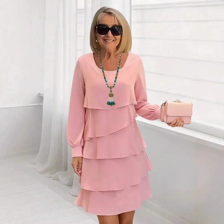 Madeleine – Robe midi fluide élégante femme