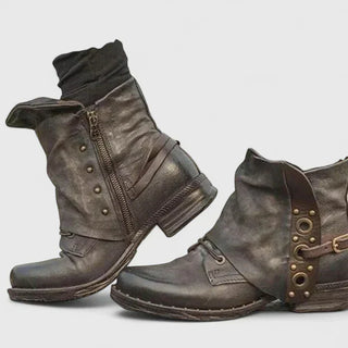 Éléna | Bottines vintage rivetées femme
