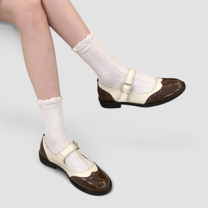 Claudine | Chaussures Mary Jane bicolore rétro femme