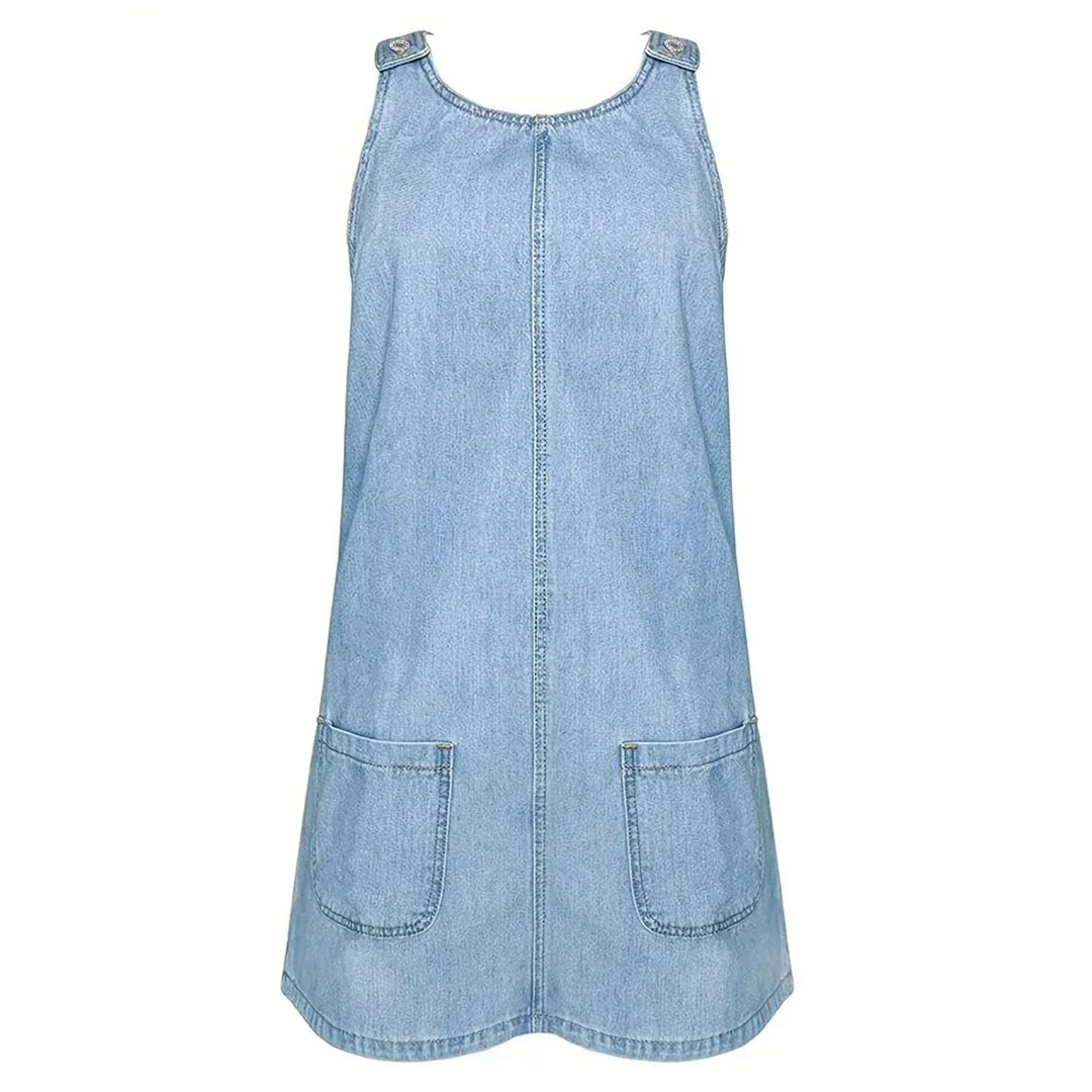 Saylor™ – La robe effet denim sans manches, légère et facile pour tous les jours