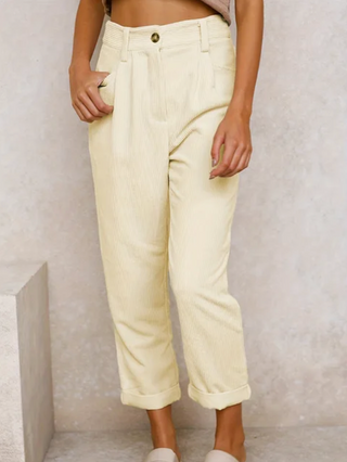 Colette | Pantalon femme texturé vintage