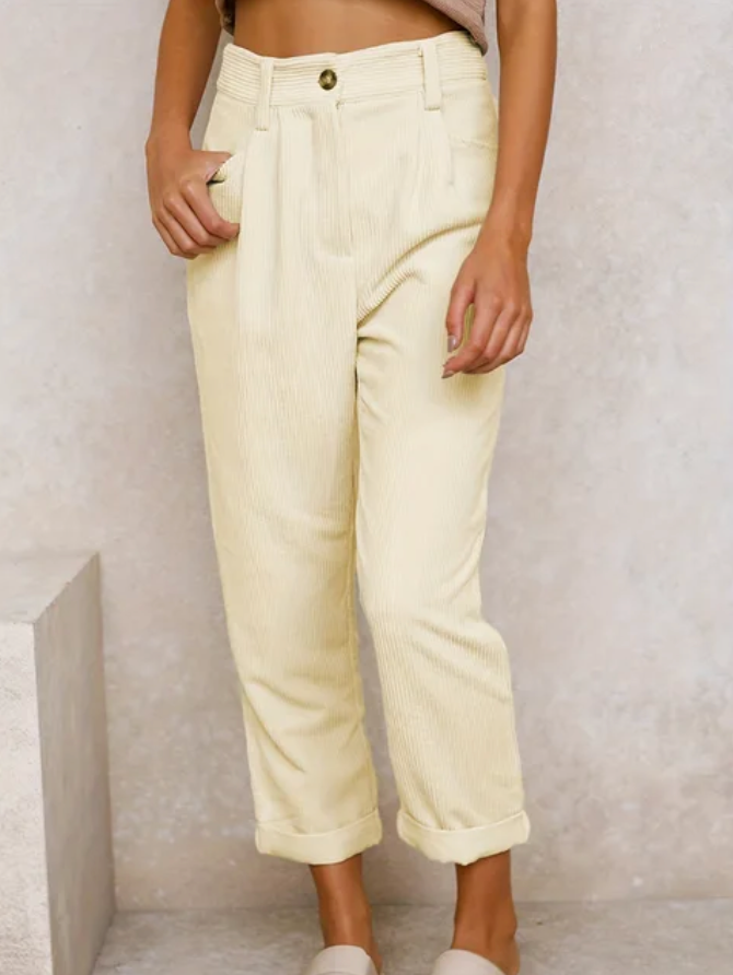 Colette | Pantalon femme texturé vintage