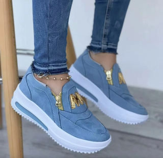 Mélina | Baskets slip-on zip chic femme