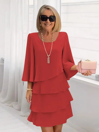 Élise – Robe midi fluide élégante femme