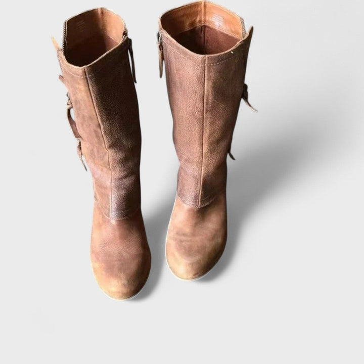 Élisa | Bottes rétro zippées femme