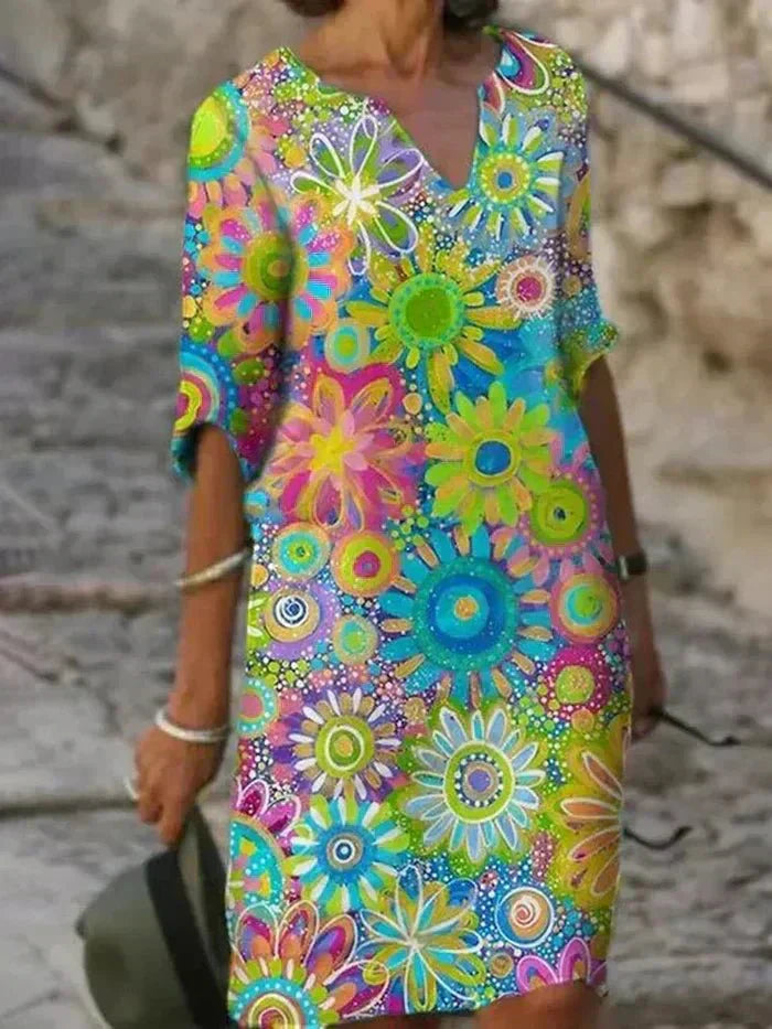 Nira | Robe midi florale femme