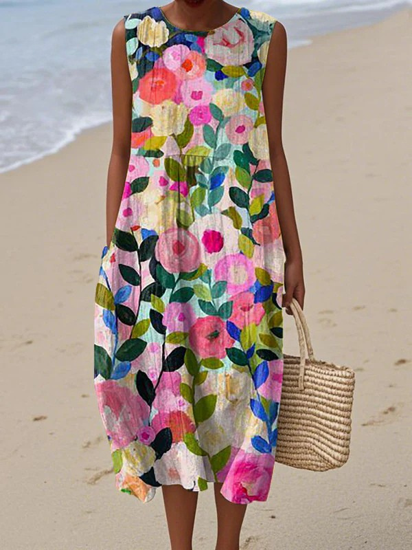 Ava | Robe midi florale femme