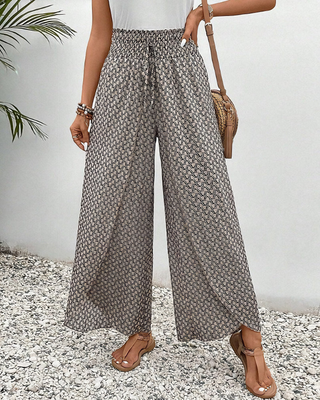 Gabrielle | Pantalon palazzo femme imprimé élégant