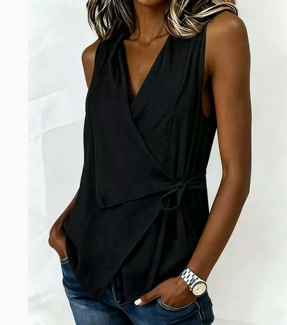 Lorena — Blouse sans manches femme élégante