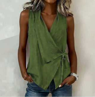 Lorena — Blouse sans manches femme élégante