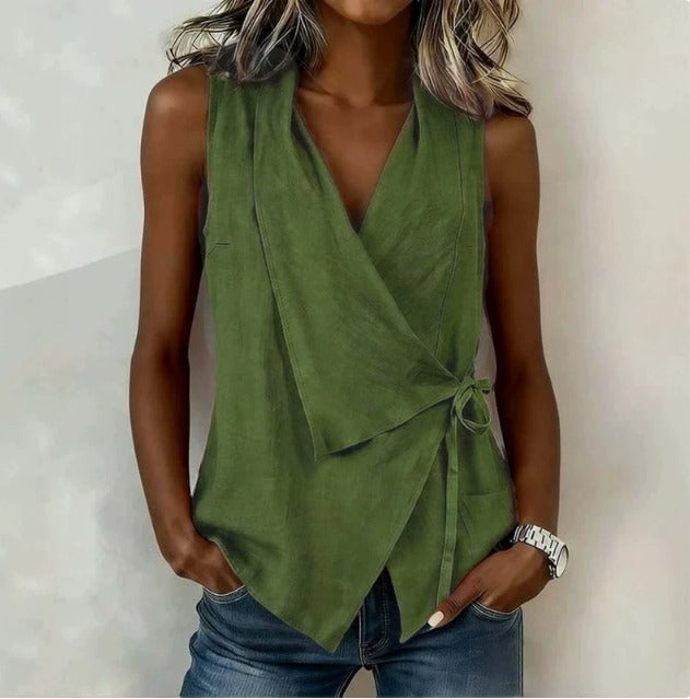 Lorena — Blouse sans manches femme élégante