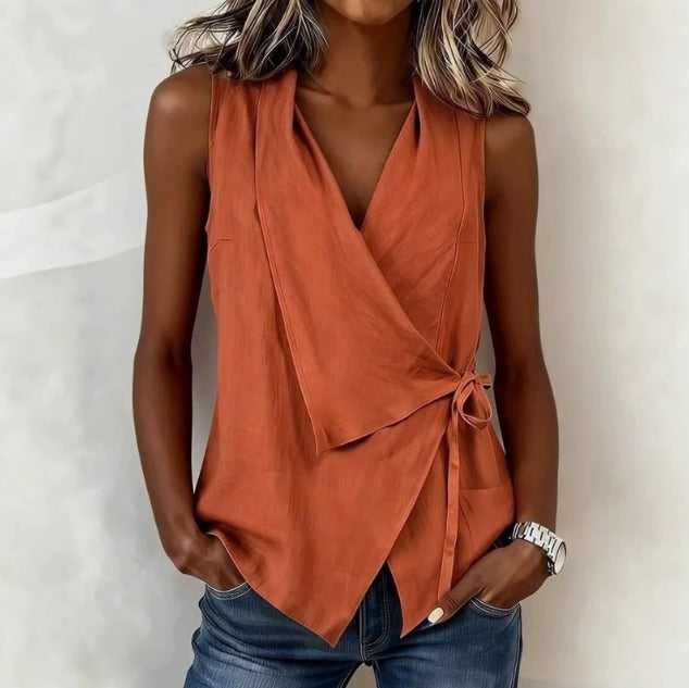 Lorena — Blouse sans manches femme élégante