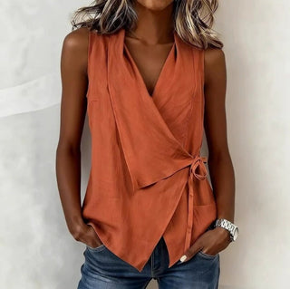 Lorena — Blouse sans manches femme élégante