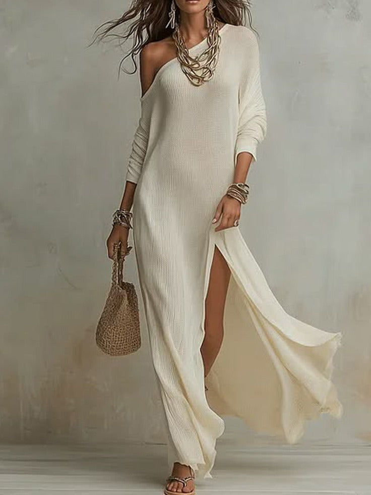 Mirabelle — Robe asymétrique femme élégante
