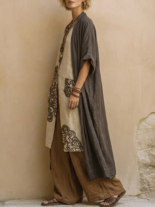 Lillie | Ensemble de Trois Pièces à Motif Tribal Femme