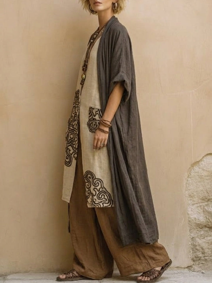 Lillie | Ensemble de Trois Pièces à Motif Tribal Femme