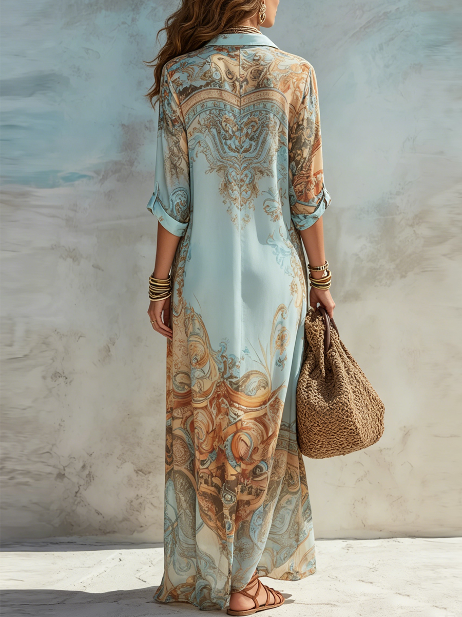 Agata — Robe chemisier femme élégante