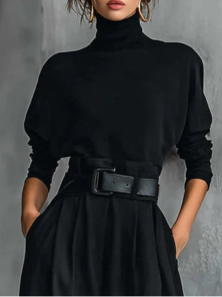 Reagan | Ensemble femme chic col montant et pantalon tailleur
