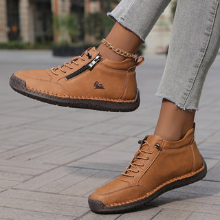 Maura | Baskets zip confort nature femme