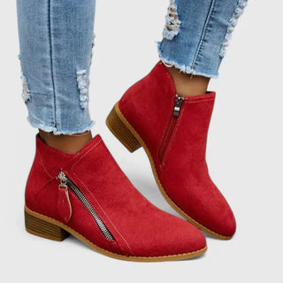 Armelle | Bottines suédées zip latéral femme