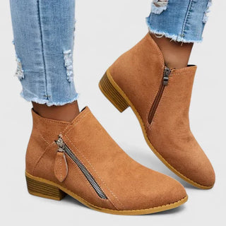 Armelle | Bottines suédées zip latéral femme