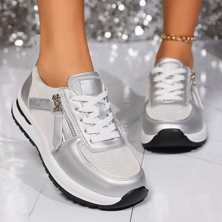 Livia | Baskets brillance élégante femme
