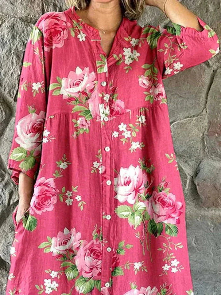 Maddie | Robe florale artistique femme