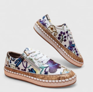Flora | Baskets fleuries bohème femme