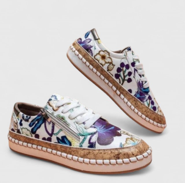 Flora | Baskets fleuries bohème femme