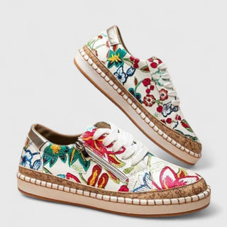 Flora | Baskets fleuries bohème femme