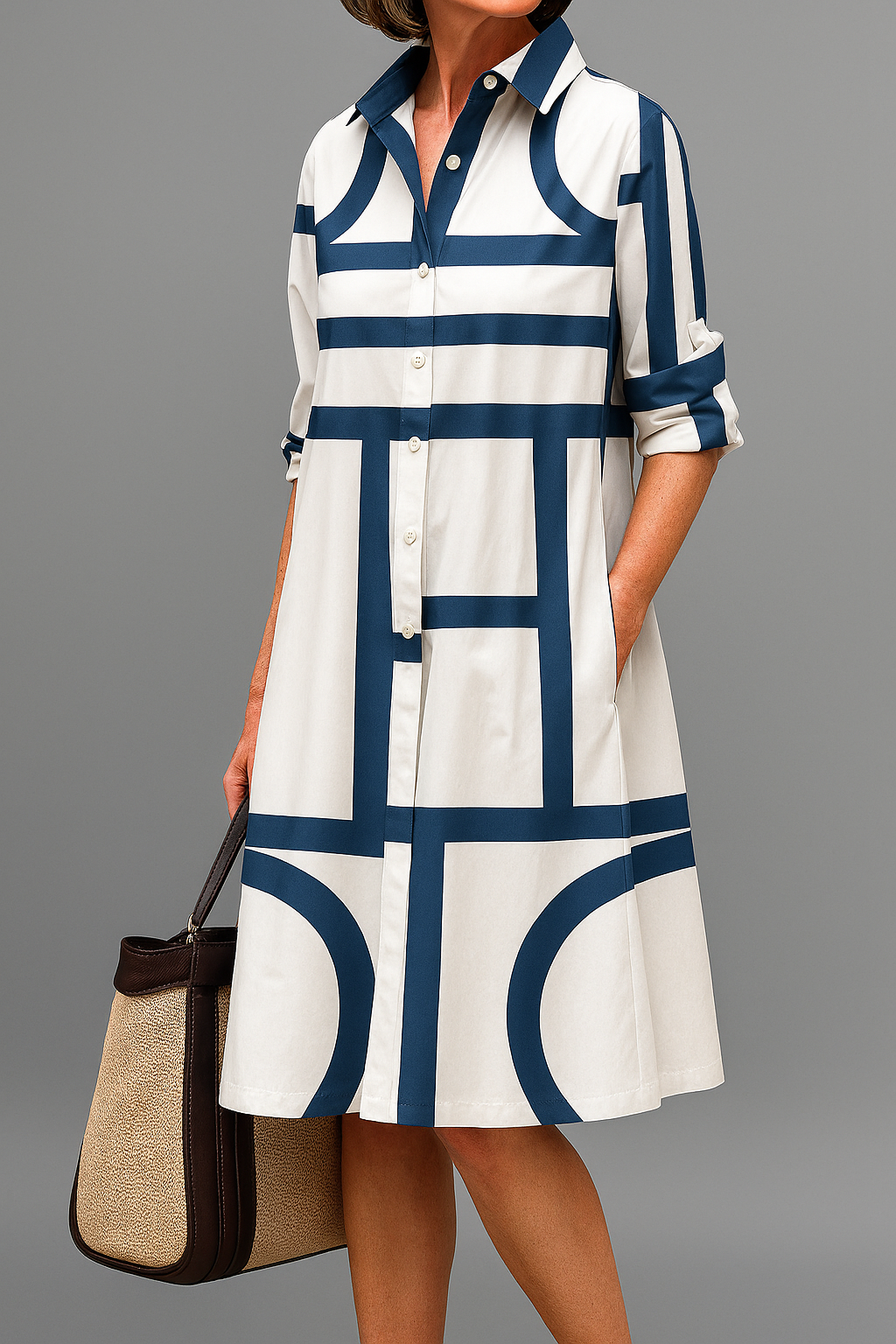 Siena | Robe midi décontractée et élégante femme