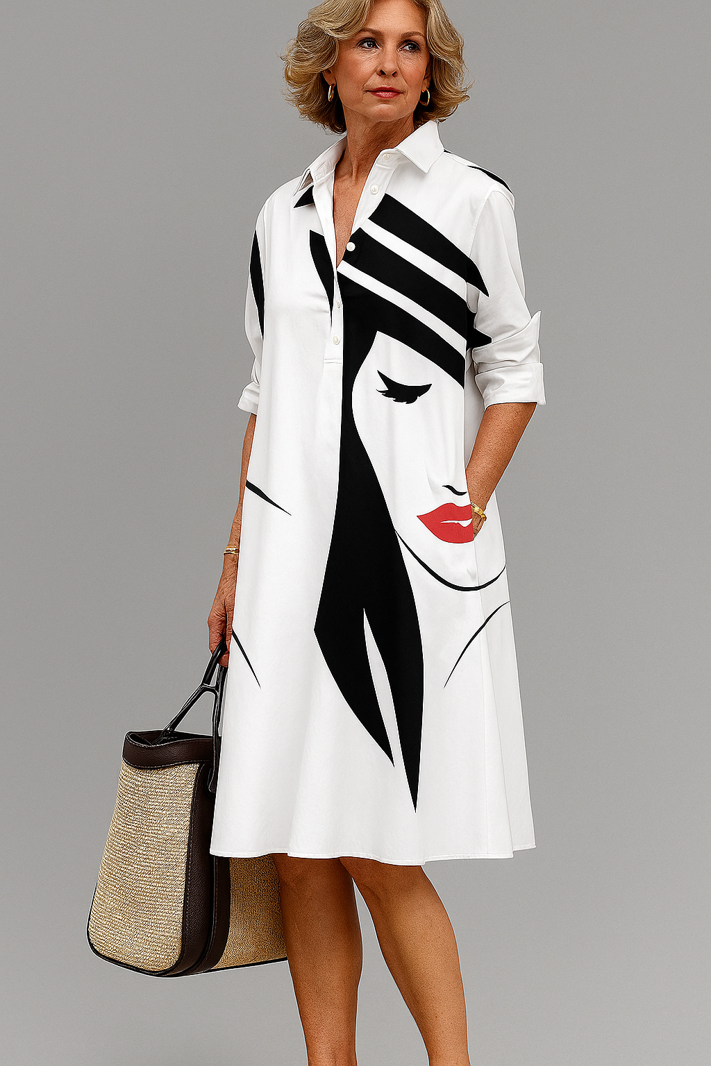 Yvette – La robe midi confortable