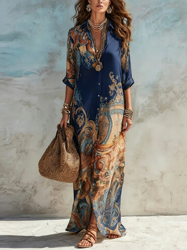 Agata — Robe chemisier femme élégante