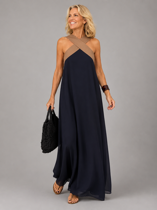 Marianne | Robe maxi élégance croisée femme