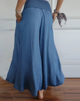 Delphine | Pantalon large fluide femme romantique