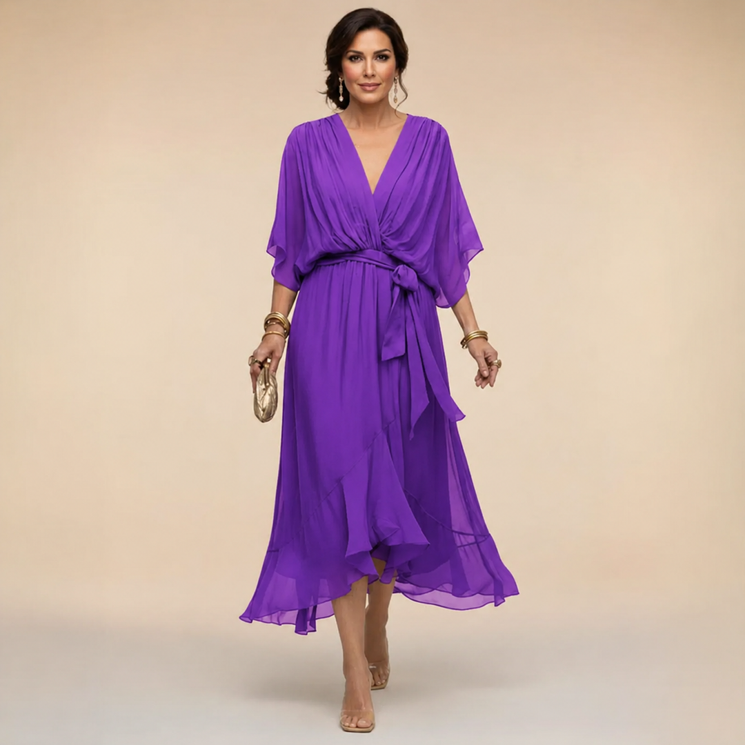 Adèle | Robe à col en V femme