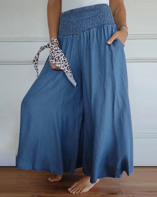 Delphine | Pantalon large fluide femme romantique