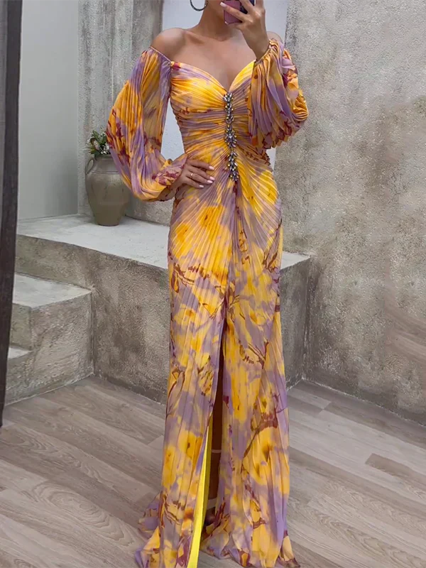 Amelia — Robe élégante femme à col en V