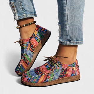 Azura | Baskets ethniques patchwork femme