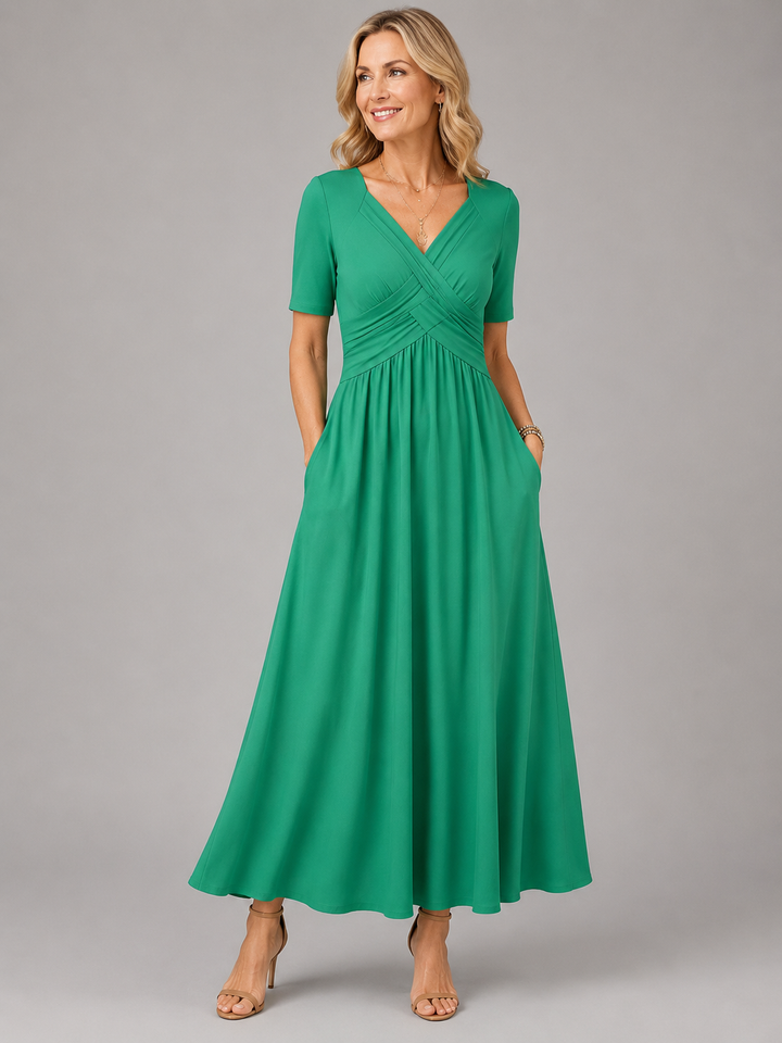 Corinne | Robe midi élégante femme