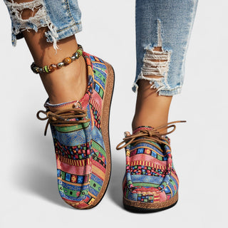 Azura | Baskets ethniques patchwork femme