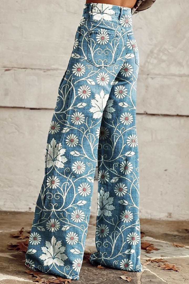Éléonore | Pantalon fleuri femme