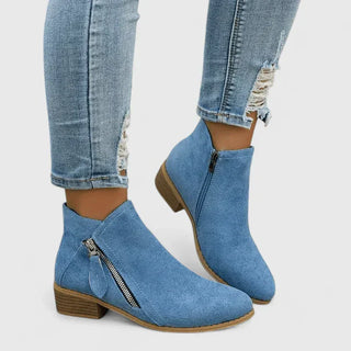 Armelle | Bottines suédées zip latéral femme