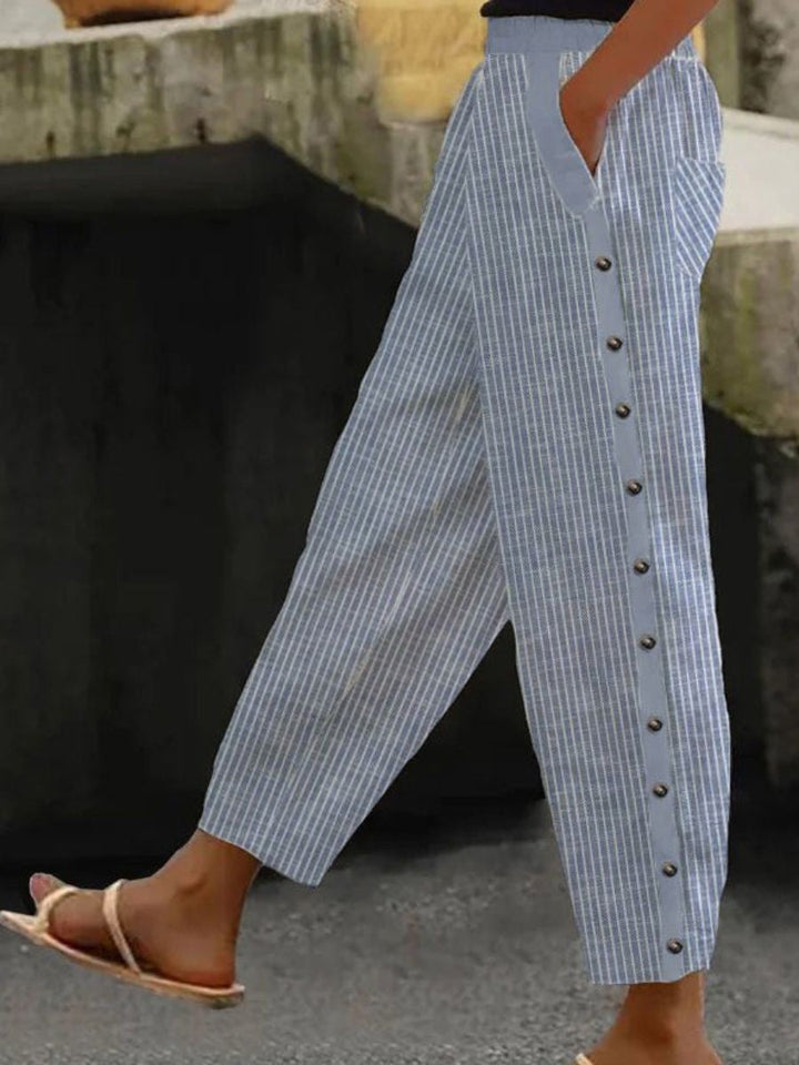 Charlotte | Pantalon rayé femme bohème chic