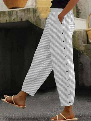 Charlotte | Pantalon rayé femme bohème chic