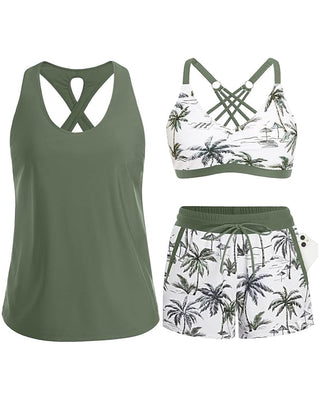 Maren — Ensemble tankini 3 pièces femme