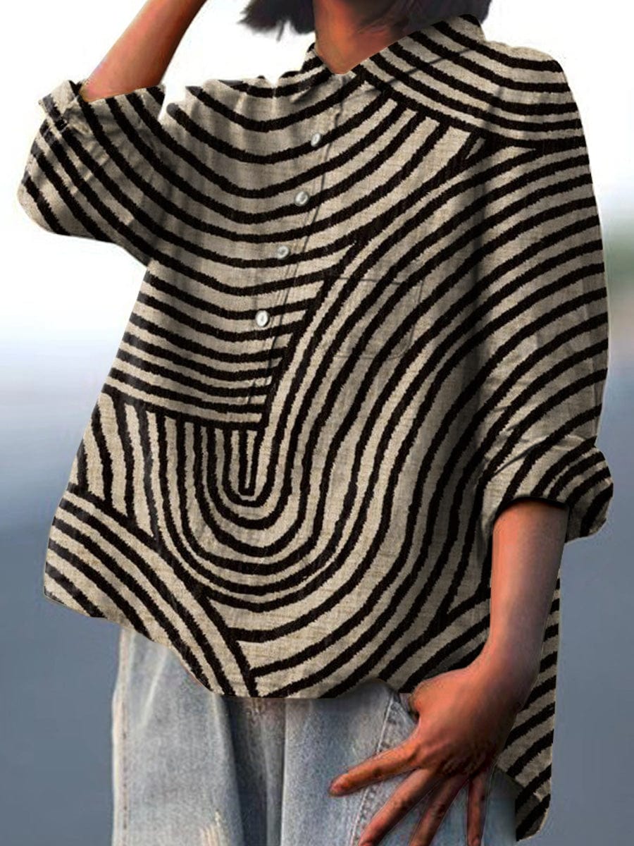 Jacinthe | Blouse graphique moderne femme